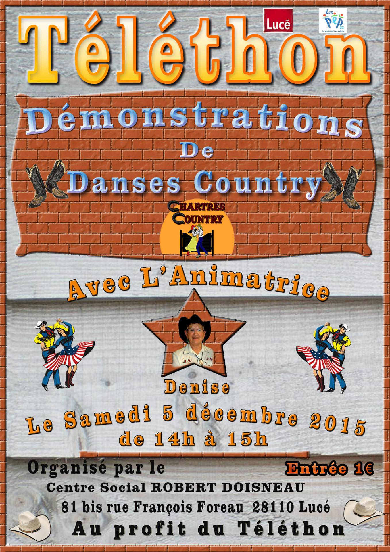 Affiche pour le téléthon 2015 démo Denise